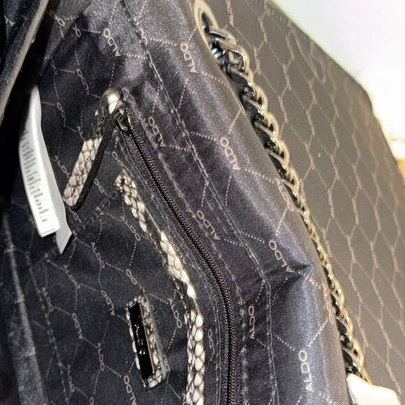 Aldo Womens NWOT Snake Print Chain Strap Shoulder Bag - Picture 11 of 11